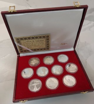 Colección de 10 Medallas de Plata