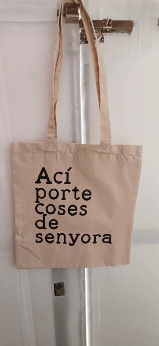 Bolsa Tote bag en valenciano "senyora"