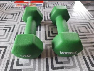 Set de 2 Mancuernas Hexagonales 4kg