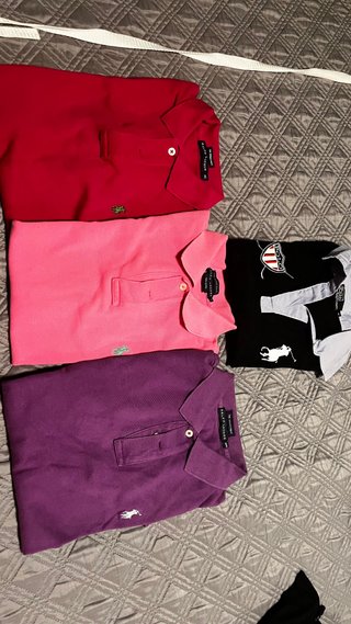 Lote 4 Polos Ralph Lauren Talla XS S Y M