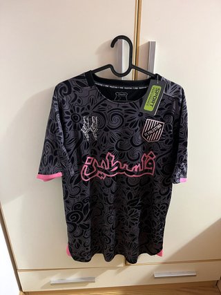 Camiseta FC Palestina Negra y Gris