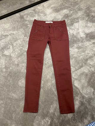 Pantalón Five Burdeos Pitillo