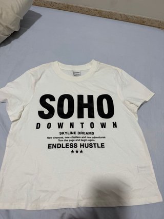 Camiseta Blanca Bershka