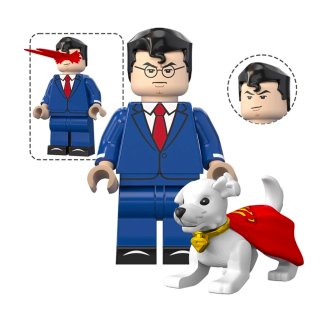 Minifigura LEGO Superman Clark Kent compatible