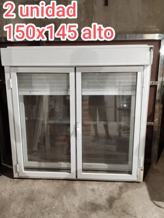 2 Ventanas de Aluminio 150x145 cm