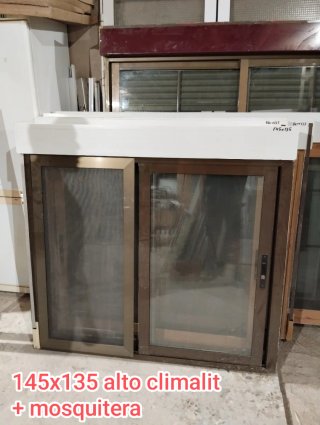Ventana de Aluminio 145x135 con Climalit