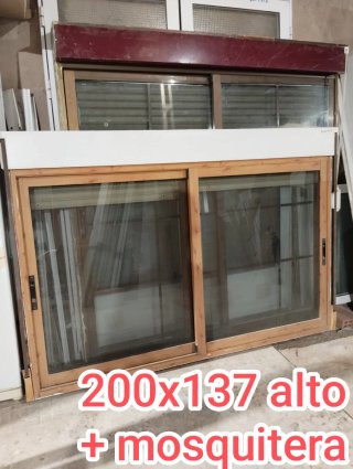 Ventana de Aluminio 200x137 con Mosquitera