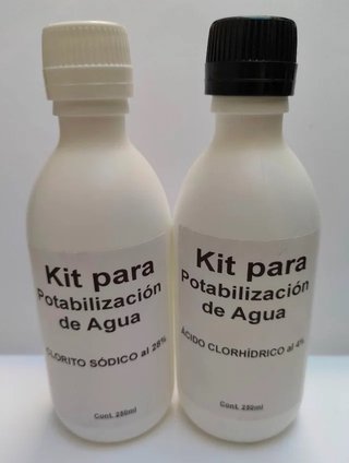 2 Kits de Potabilización de Agua, 4x250ml