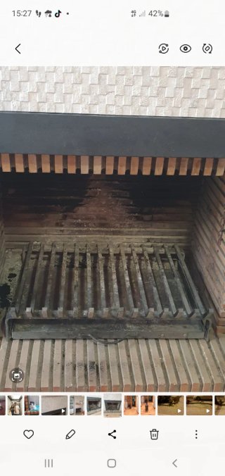 Parrilla para Chimenea de Metal
