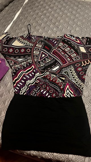 Vestido Marca Blanco Estampado