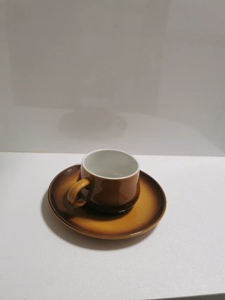 6 Tazas de café con plato