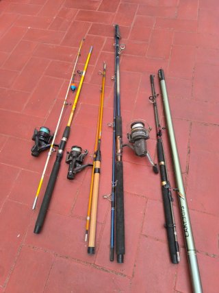 Set di 6 Canne da Pesca
