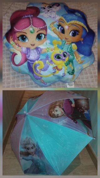Set de Cojín y Paraguas Frozen