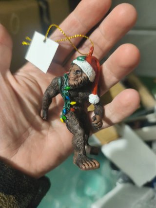 4 Adorno Navideño Bigfoot con Gorro