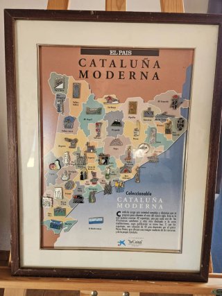 Cuadro Colección Pines Comarcas de Cataluña