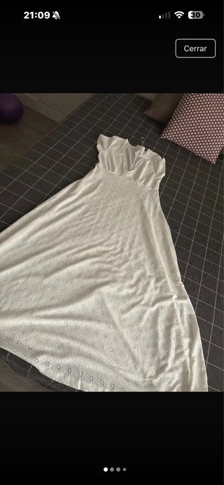 Vestido ibicenco blanco