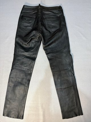 Pantalones Moteros Piel Auténtica Y2K T.52