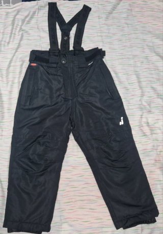 Pantalón de esquí infantil negro Talla 4 y 6 años