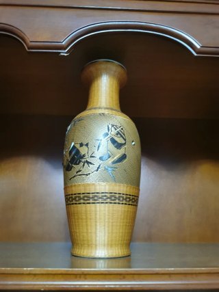 Jarrón de Bambú Decorativo