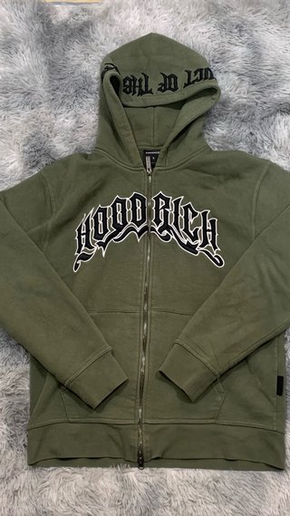 Sudadera Hoodrich Ritual Full-Zip Verde