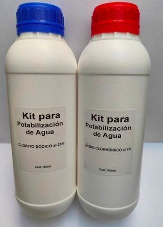 Kit para Potabilización de Agua. 2x1 litro