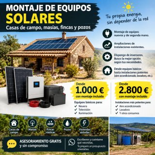 ☀️ MONTAJE DE EQUIPOS SOLARES ECONÓMICOS ⚡