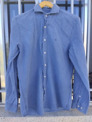 Camisa Casual Azul Silbon Talla L