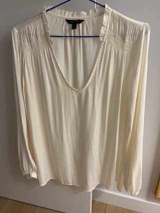 Camisa Beige Cortefiel Talla M