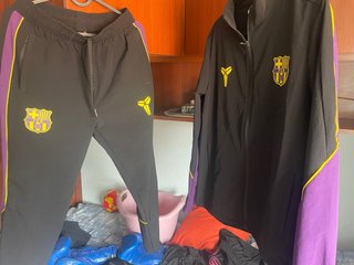 Chándal FC Barcelona Negro y Morado