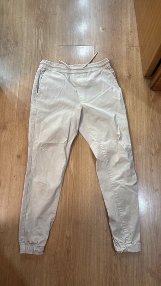 Pantalón Jogger Beige Zara
