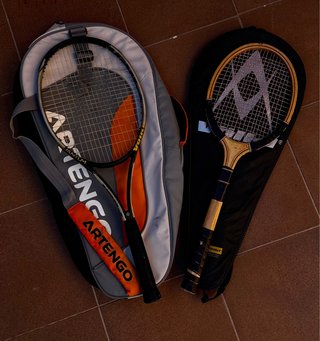 Lote de 2 Raquetas de Tenis con Fundas