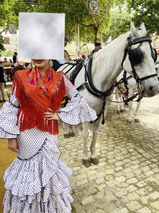 Traje de flamenca Karamel talla 38-40