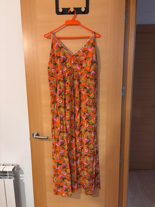 Vestido largo estampado