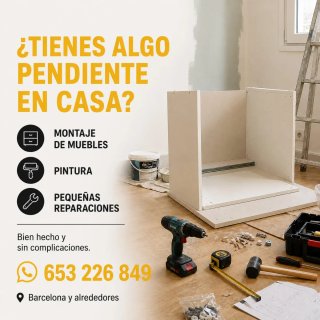Montaje de muebles y reparaciones del hogar
