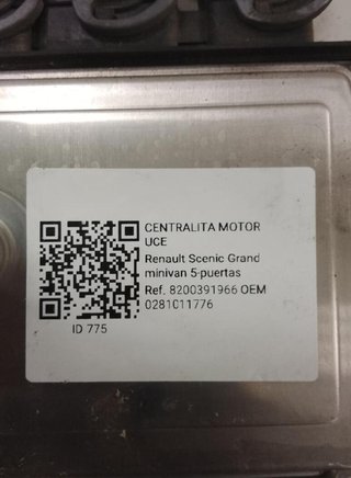 775 0281011776 centralita motor uce renault scenic