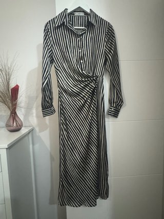 Vestido de rayas Mango