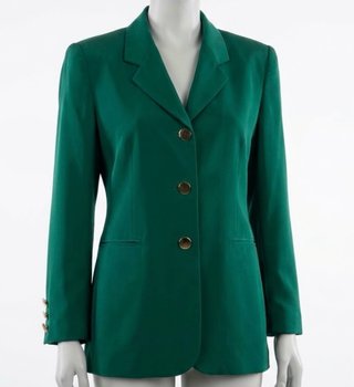 Blazer Vintage Uscita Verde Talla 42