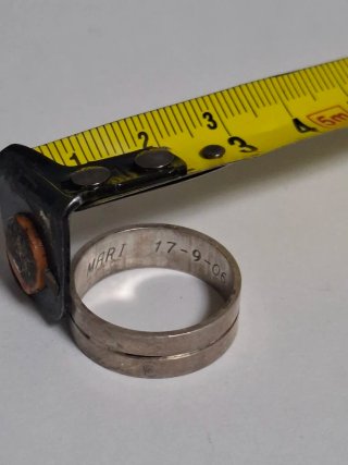 Anillo Doble Geométrico Plata de Ley 925