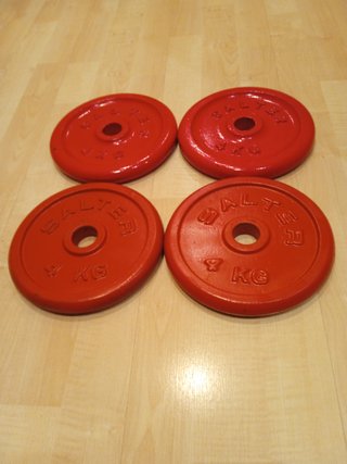 4 Discos Pesas Salter 4kg - 16kg