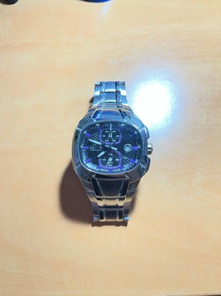 Reloj Lotus Cronógrafo Plateado