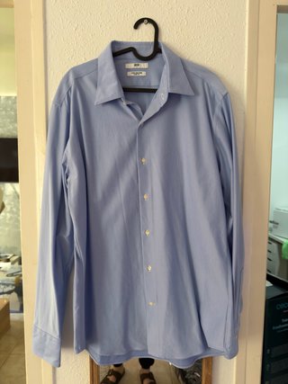 Camisa de vestir Uniqlo azul talla L