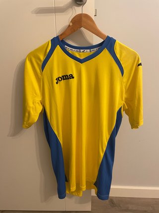 Camiseta de fútbol Joma amarilla y azul