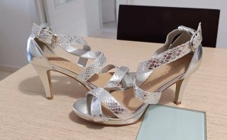 Sandalias Plateadas Marypaz