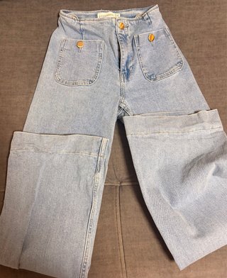 Pantalones Stradivarius Azul Talla 34