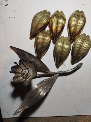 Cenicero Vintage con Forma de Flor