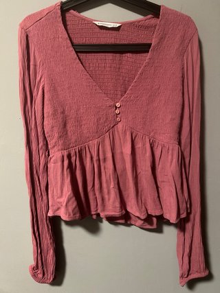 Blusa Stradivarius Rosa Talla M