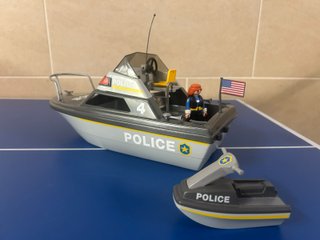 Barco y Moto de Policía Playmobil