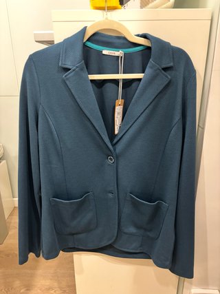 Blazer entallado CECIL azul petróleo talla M
