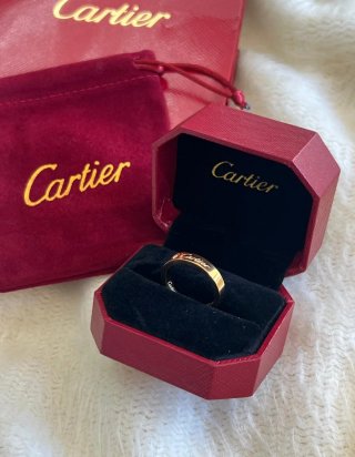 Anillo Cartier Love inspo acero inoxidable dorado