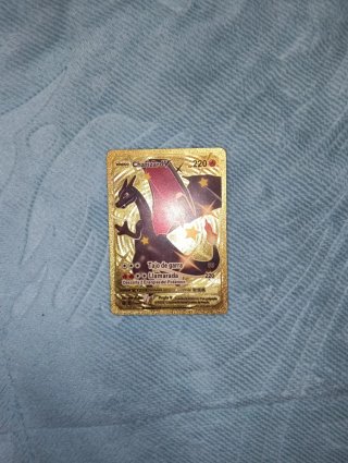 Carta Pokémon Charizard V Dorada
